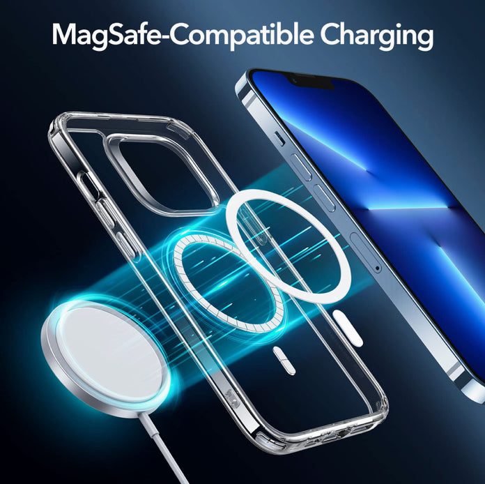 ESR Branded Clear MagSafe Shockproof Hybrid Hardshell Phone Case with HaloLock Feature- for Apple iPhones/14 Series - Super Savings Technologies Co.,LTD ESR Branded Clear MagSafe Shockproof Hybrid Hardshell Phone Case with HaloLock Feature- for Apple iPhones/14 Series - Super Savings Technologies Co.,LTD